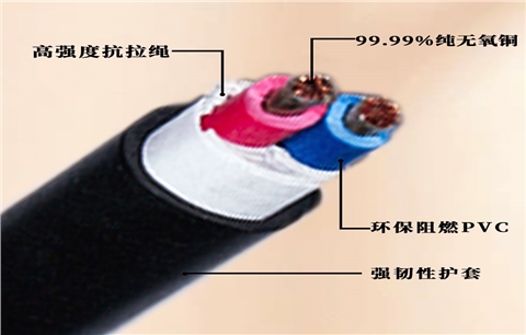 国标护套线RVV2X0.5